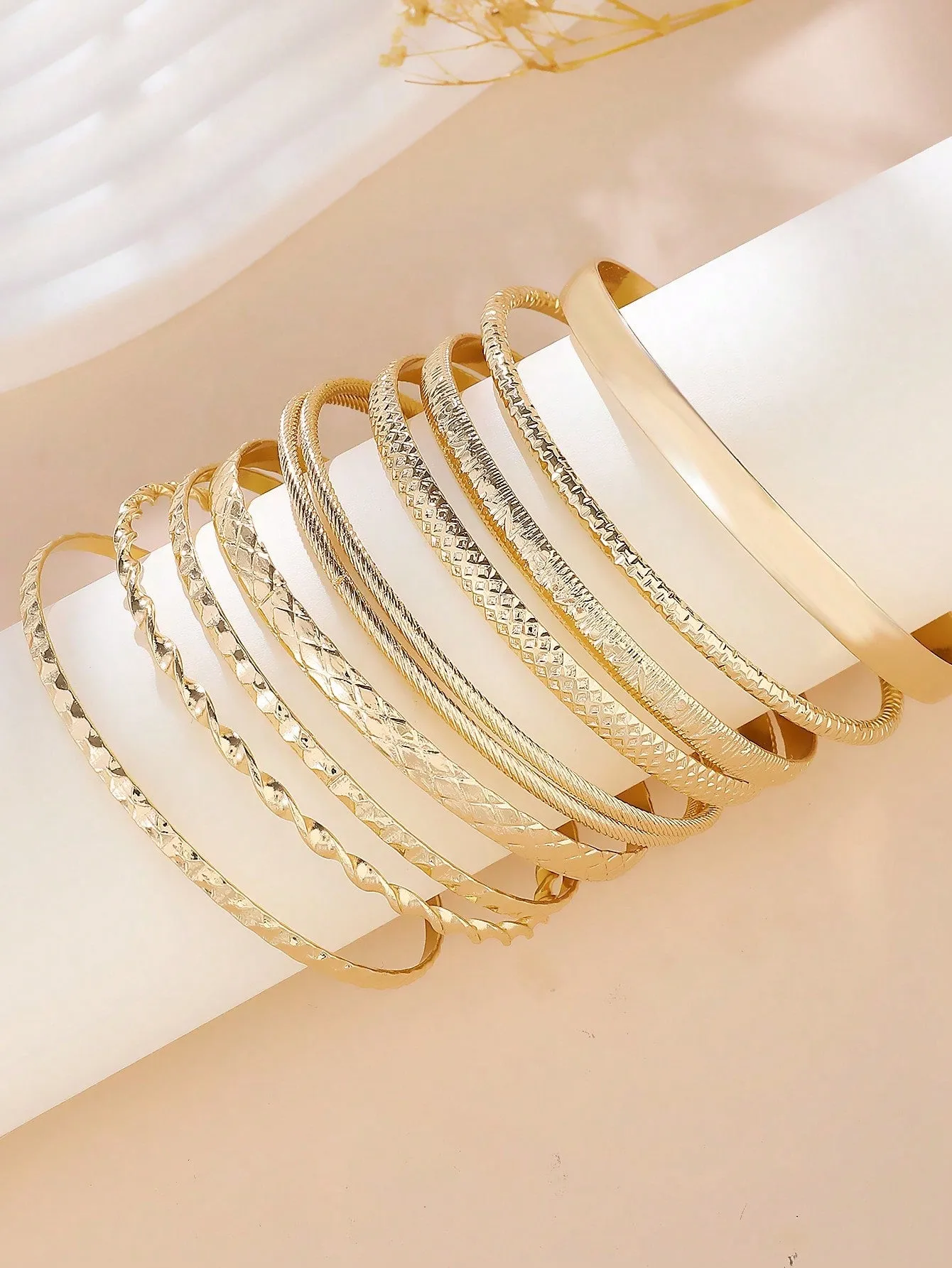 Fashionable Metal Bracelets, Western Bohemian Style 10pcs/set