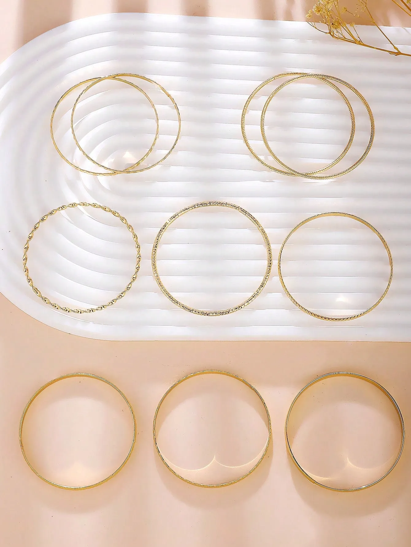 Fashionable Metal Bracelets, Western Bohemian Style 10pcs/set