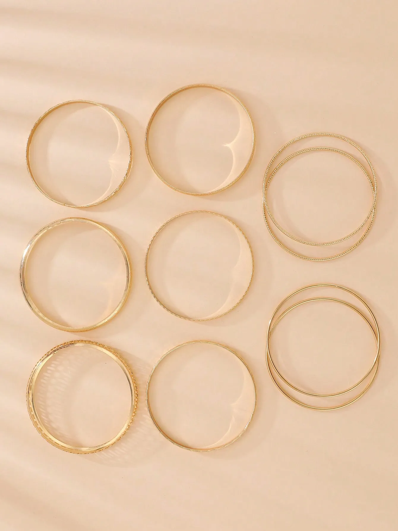 Fashionable Metal Bracelets, Western Bohemian Style 10pcs/set