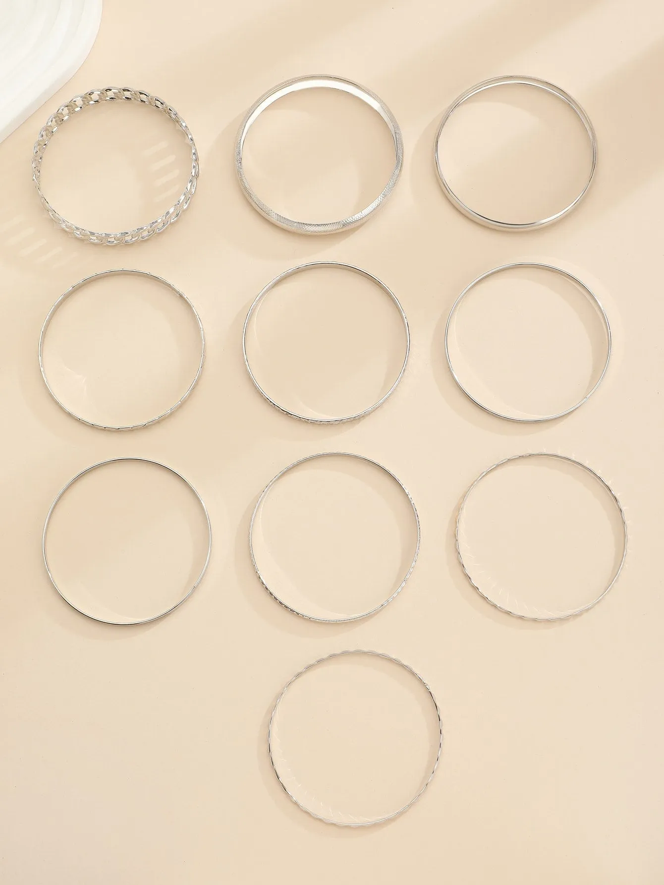 Fashionable Metal Bracelets, Western Bohemian Style 10pcs/set