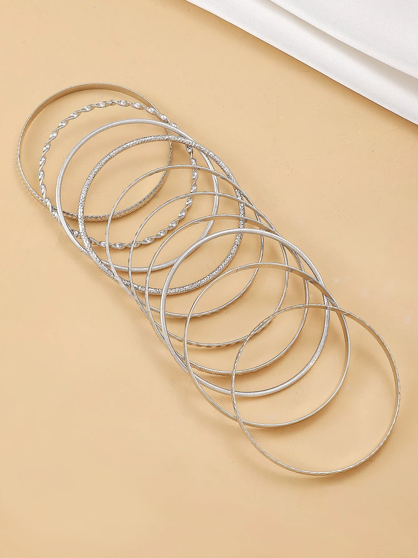Fashionable Metal Bracelets, Western Bohemian Style 10pcs/set