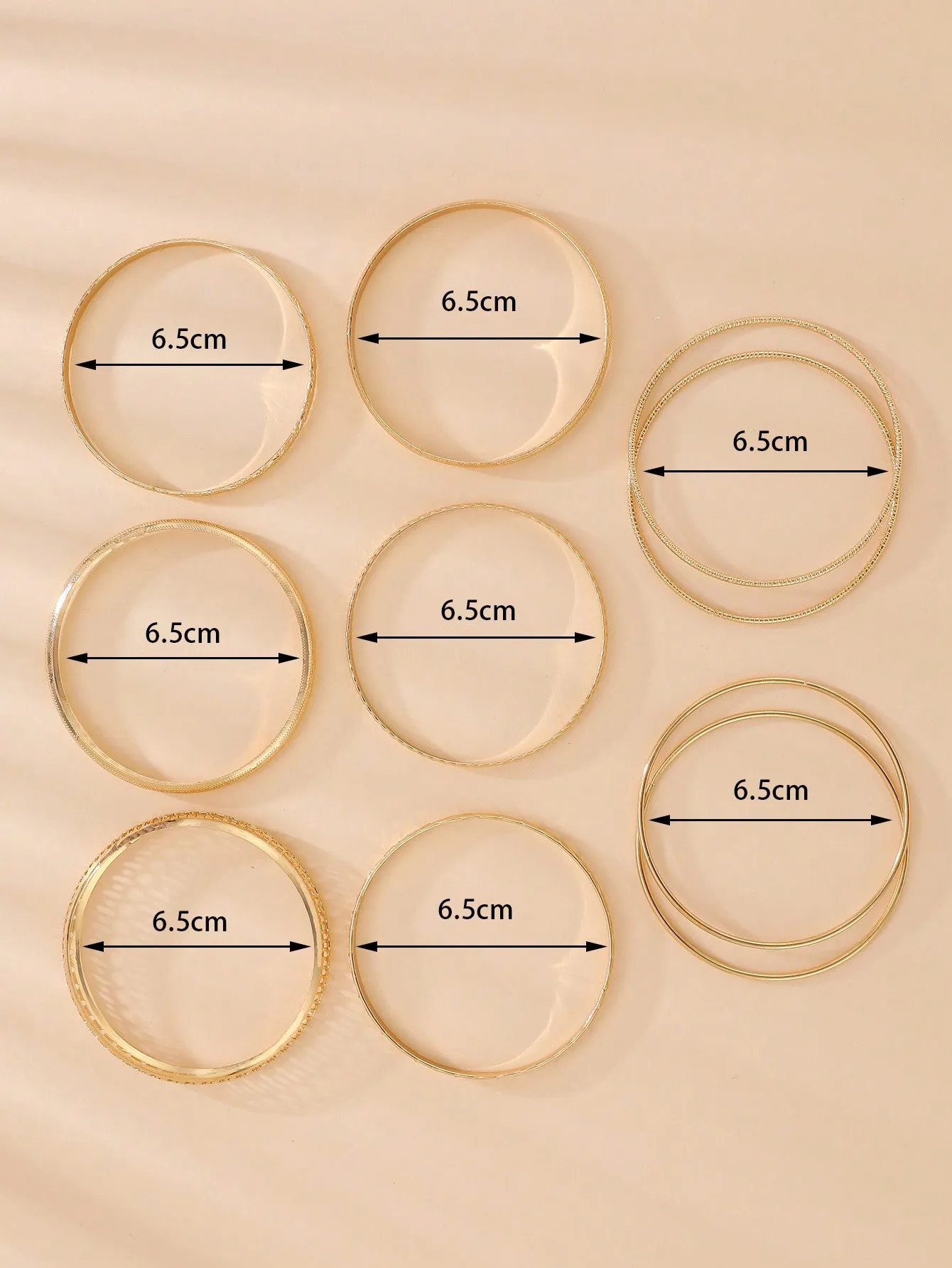 Fashionable Metal Bracelets, Western Bohemian Style 10pcs/set