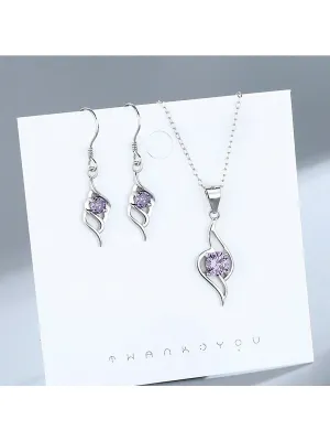 Fashionable S925 Sterling Silver Micro-inlaid Zirconia Artificial Pearl Necklace
