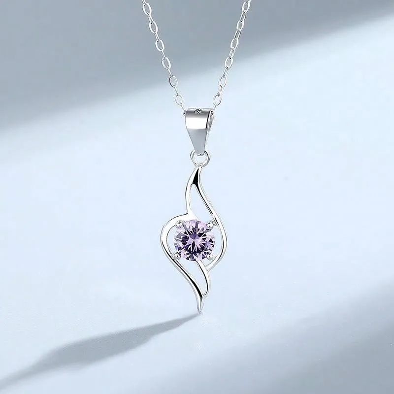 Fashionable S925 Sterling Silver Micro-inlaid Zirconia Artificial Pearl Necklace