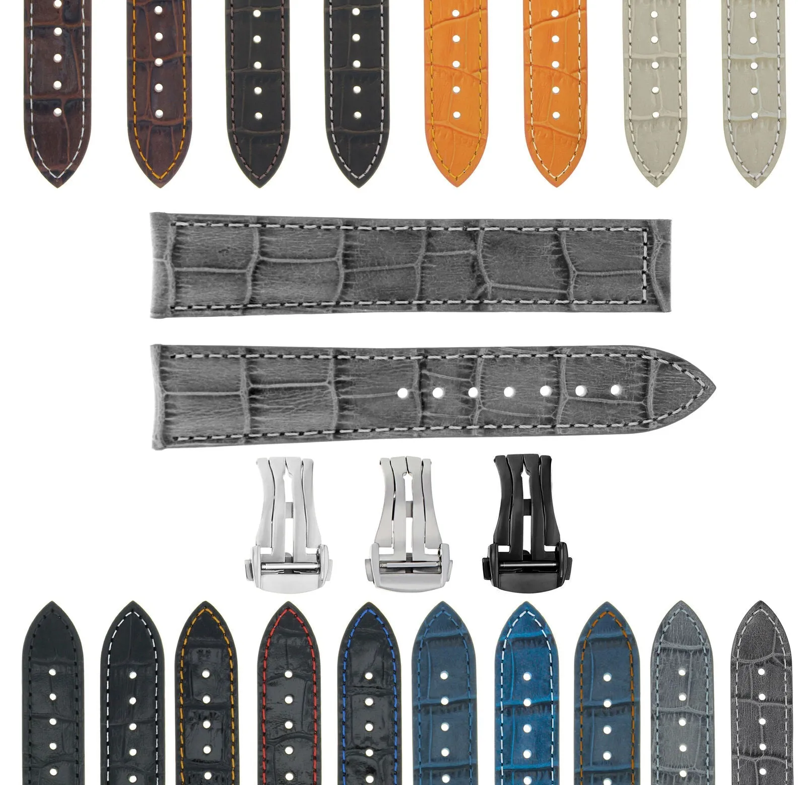 GENUINE LEATHER WATCH BAND STRAP FOR TAG WATCH - 22MM