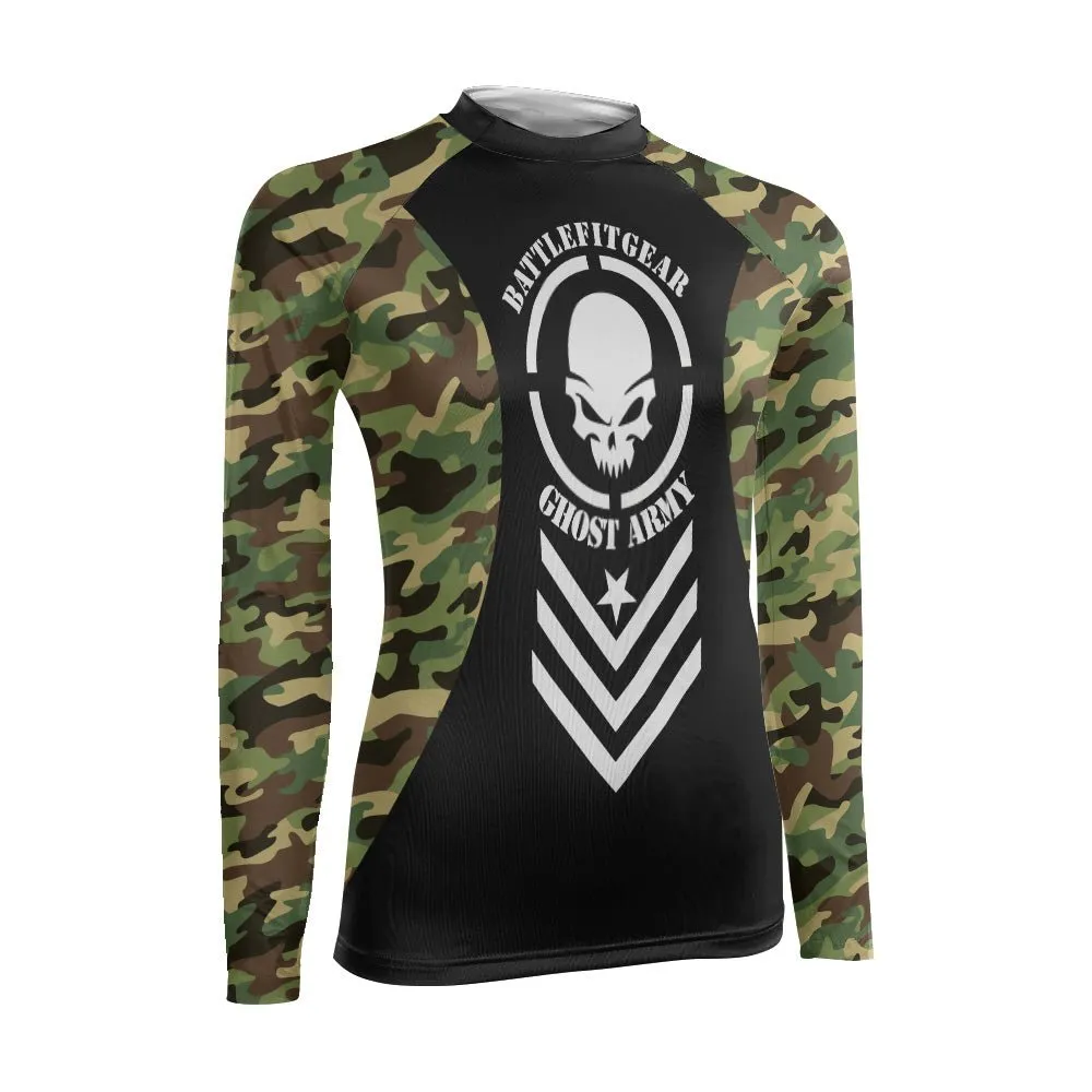 Ghost Army Women's Long Sleeve Rash Guard