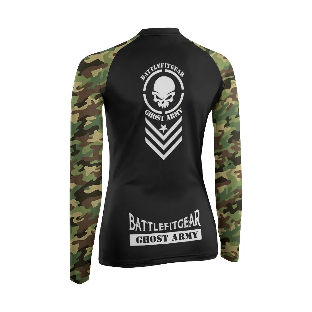 Ghost Army Women's Long Sleeve Rash Guard