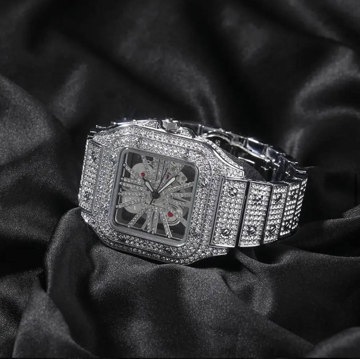 Icy Hollow Square Watch