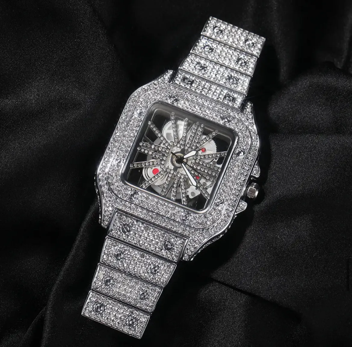 Icy Hollow Square Watch