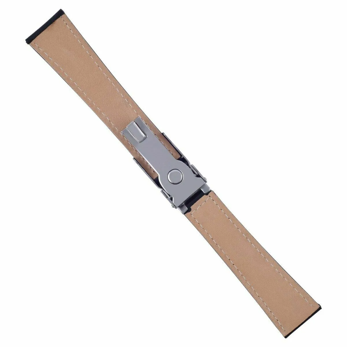 LEATHER STRAP WATCH BAND FOR ROLEX DAYTONA 16518 16519 16520 16523 WATCH BLACK