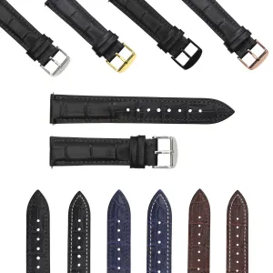 LEATHER WATCH BAND STRAP-QUICK RELEASE FOR CITIZEN ECO DRIVE - 24MM