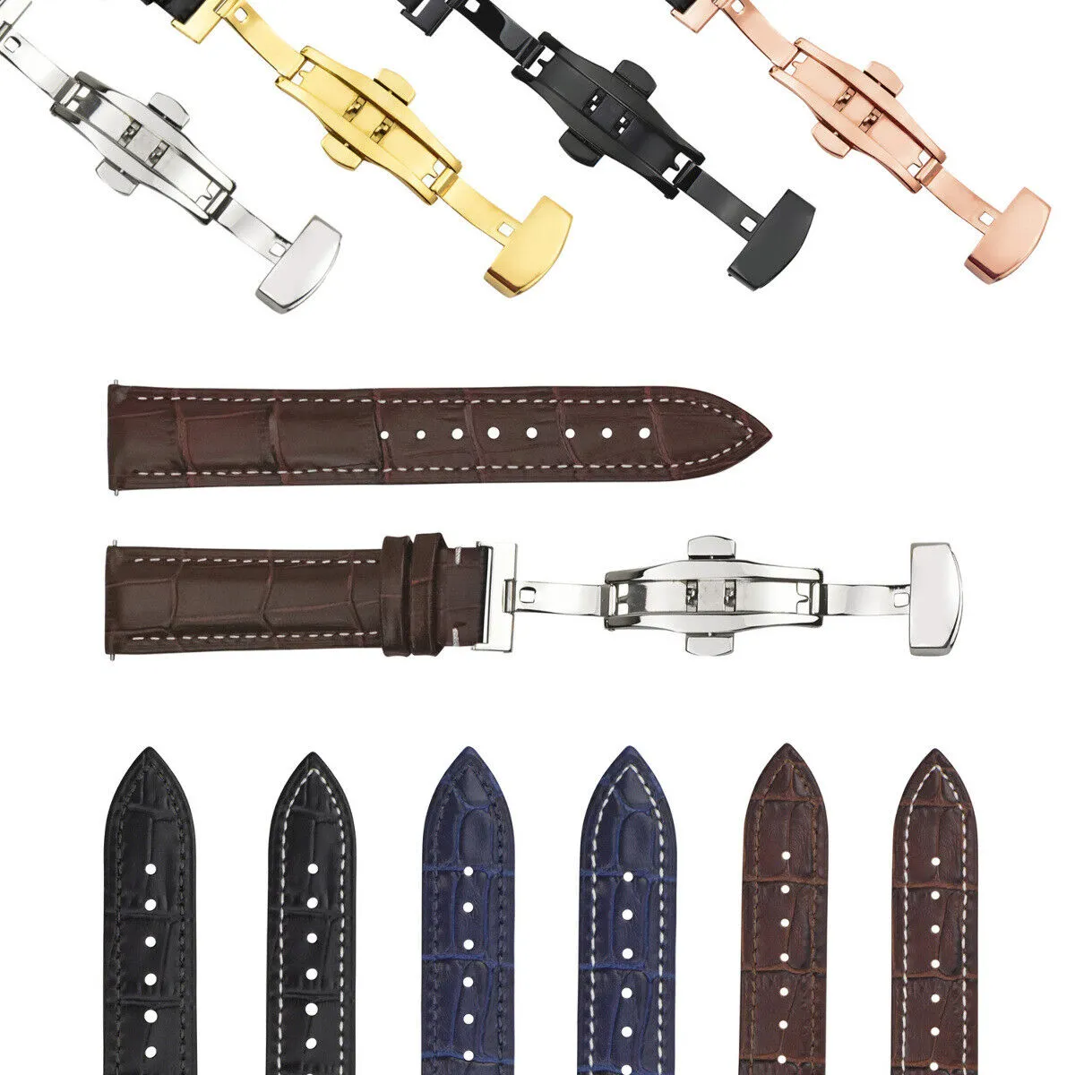 LEATHER WATCH BAND STRAP-QUICK RELEASE FOR CITIZEN ECO DRIVE WATCH 20MM