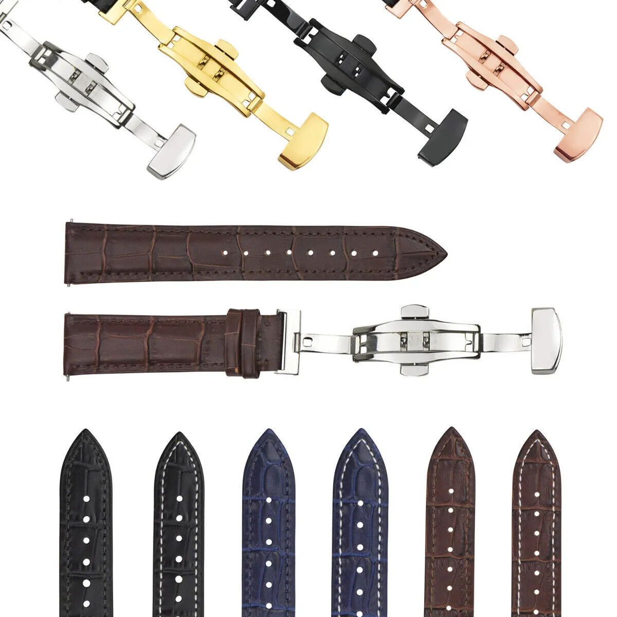 LEATHER WATCH BAND STRAP-QUICK RELEASE FOR CITIZEN ECO DRIVE WATCH 20MM
