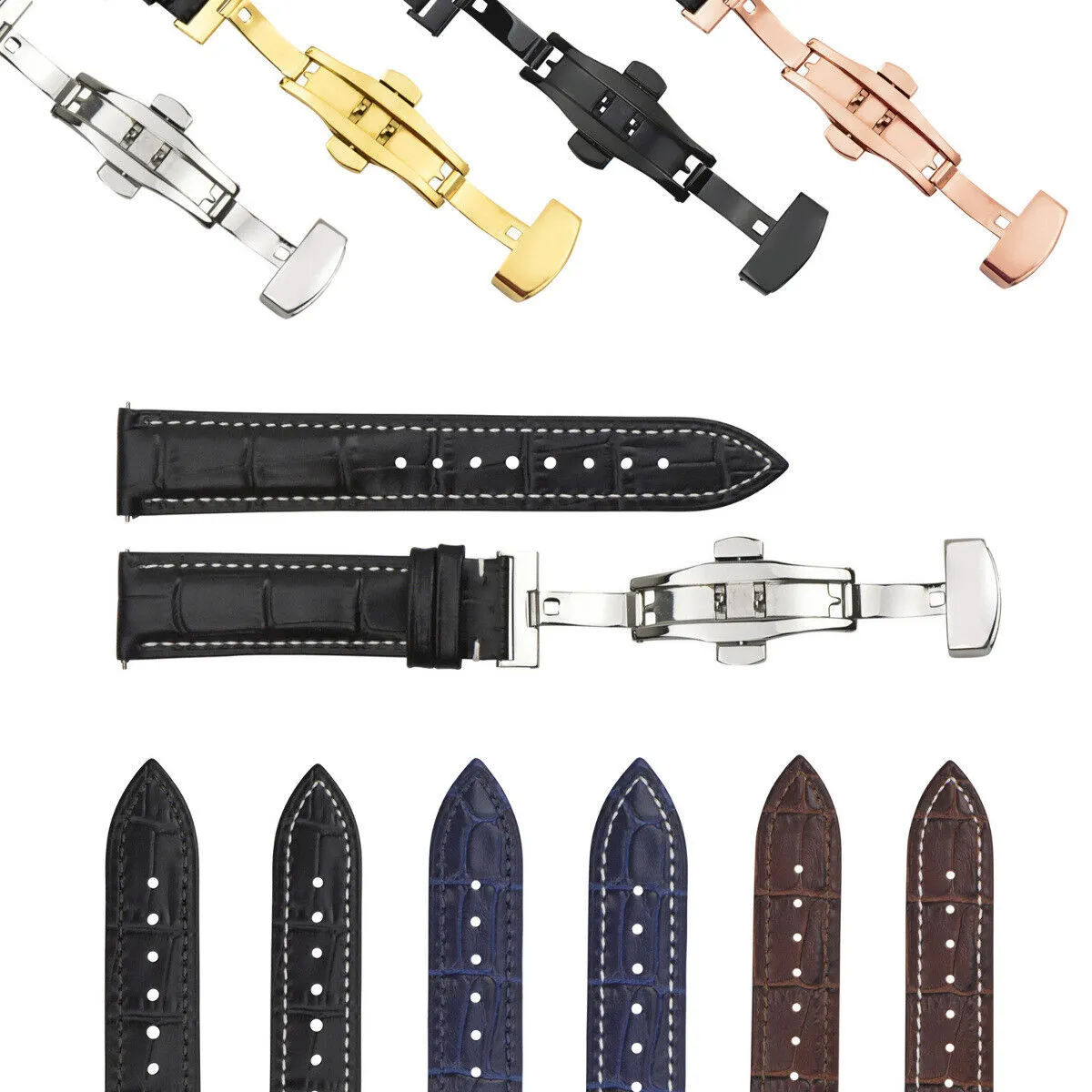 LEATHER WATCH BAND STRAP-QUICK RELEASE FOR CITIZEN ECO DRIVE WATCH 20MM