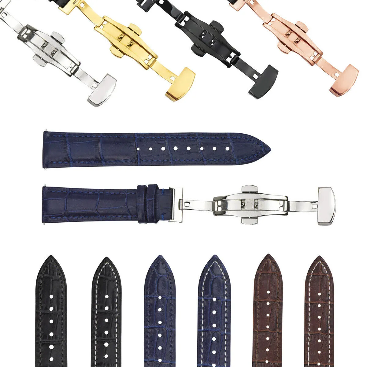 LEATHER WATCH BAND STRAP-QUICK RELEASE FOR CITIZEN ECO DRIVE WATCH 20MM