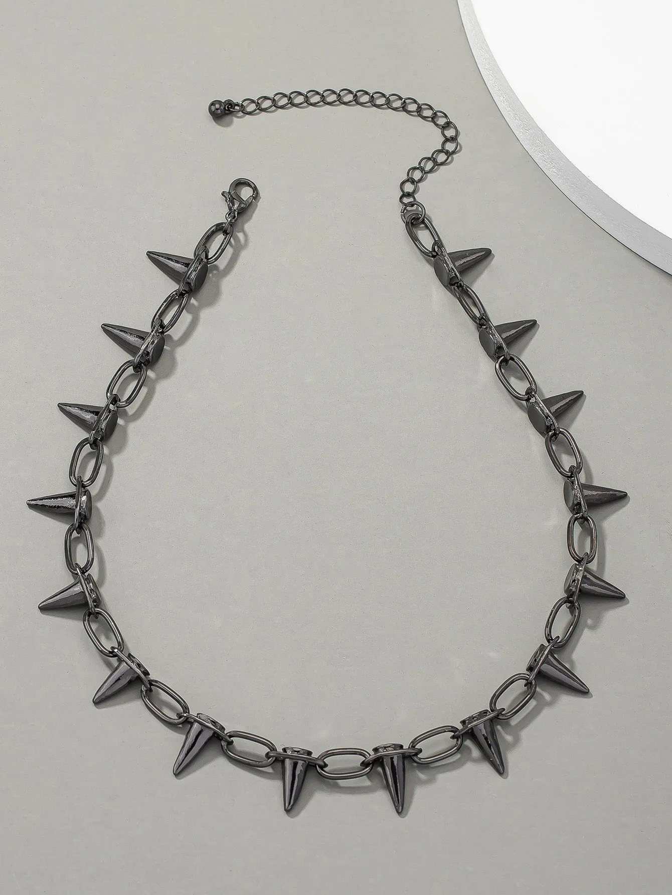 Men Cone Decor Necklace Spiky Necklace for Men Jewelry for Men Gift for Men