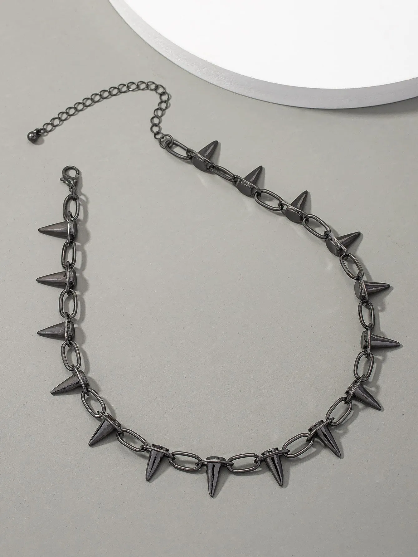 Men Cone Decor Necklace Spiky Necklace for Men Jewelry for Men Gift for Men