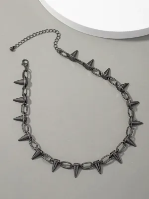 Men Cone Decor Necklace Spiky Necklace for Men Jewelry for Men Gift for Men