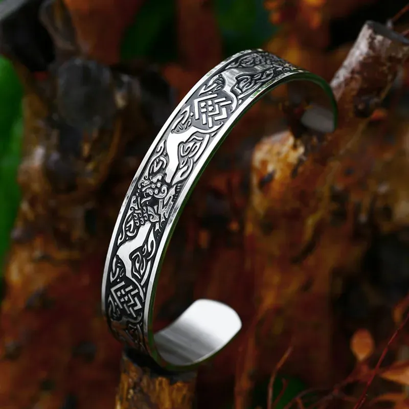 Men's Bracelet Viking Bodyguard Symbol High Quality Jewelry LLBRG-029G Beier 316L Stainless Steel