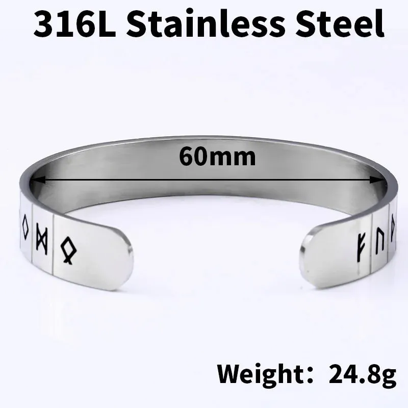 Men's Bracelet Viking Bodyguard Symbol High Quality Jewelry LLBRG-029G Beier 316L Stainless Steel