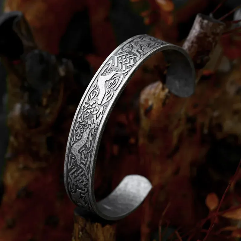 Men's Bracelet Viking Bodyguard Symbol High Quality Jewelry LLBRG-029G Beier 316L Stainless Steel