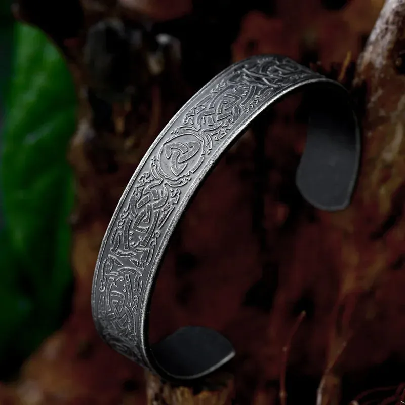 Men's Bracelet Viking Bodyguard Symbol High Quality Jewelry LLBRG-029G Beier 316L Stainless Steel