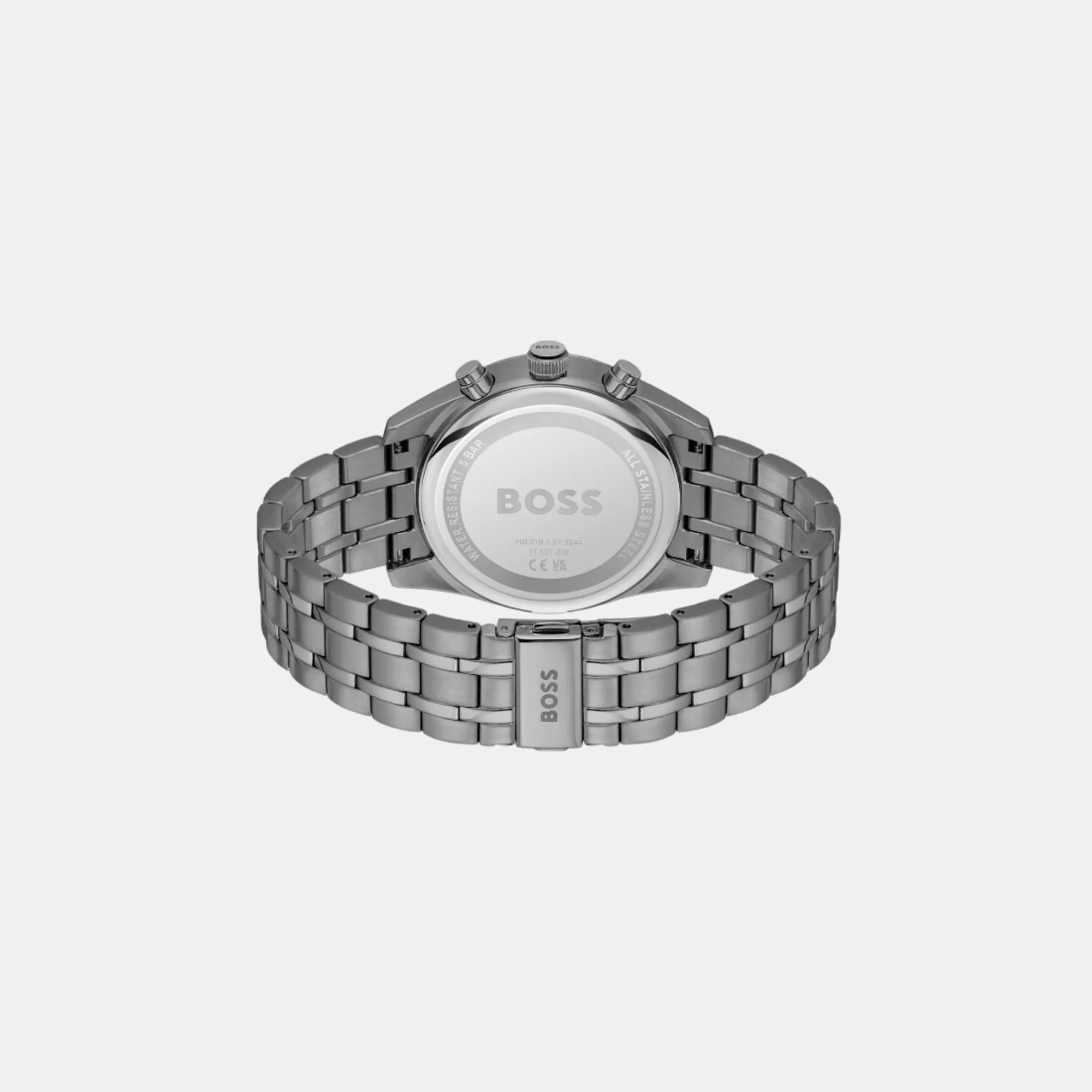 Men's Quartz Chronograph Grey Dial Stainless Steel Watch 1514153