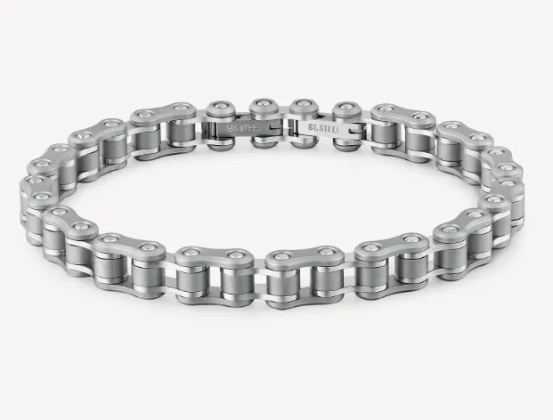 Men's Stainless Steel Semi-Stiff Bracelet by Brosway