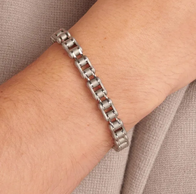 Men's Stainless Steel Semi-Stiff Bracelet by Brosway