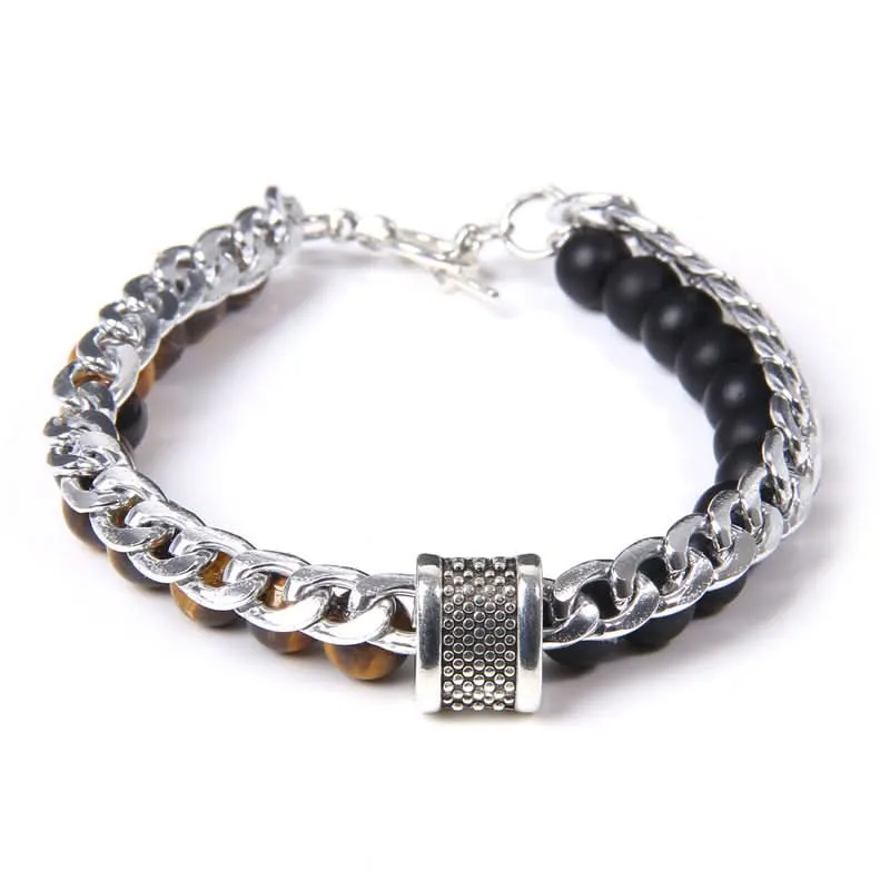 Men’s Trendy Double-Layer Bracelet – For Casual & Business Style