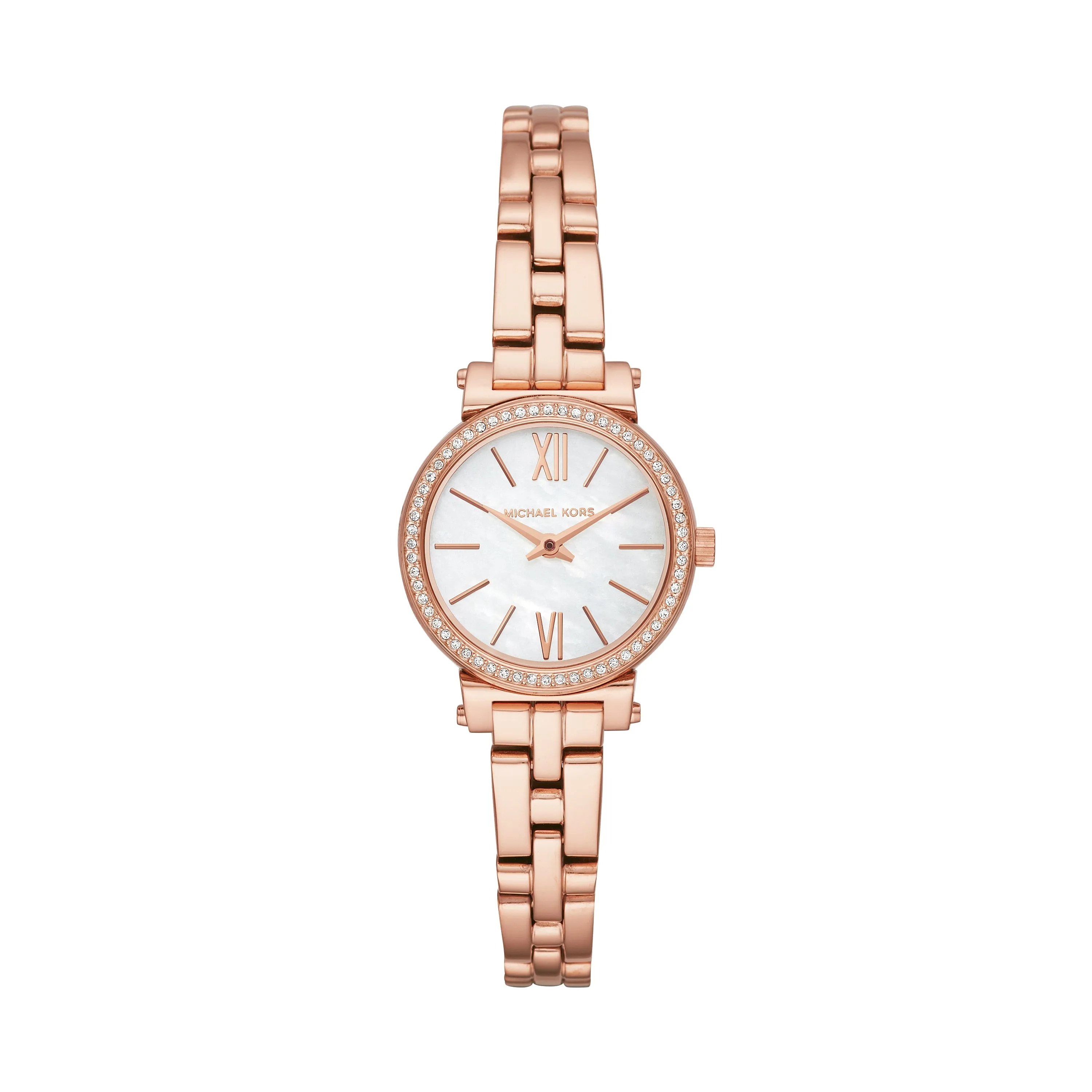 Michael Kors Sofie Rose Gold Stones Set Case Model MK3834