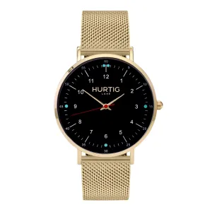 Moderna Stainless Steel Watch Gold, Black & Gold