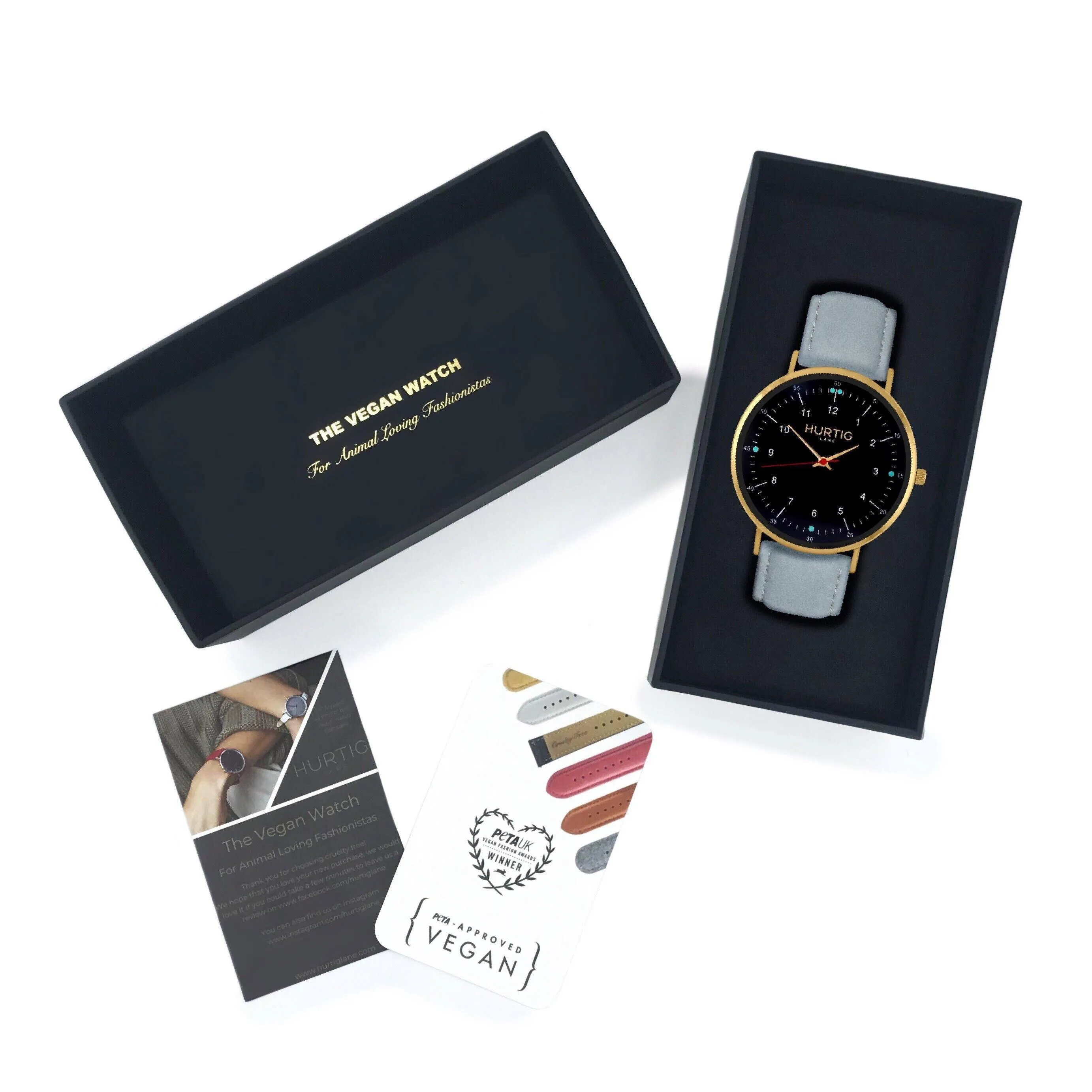 Moderna Vegan Suede Gold, Black & Duck Egg
