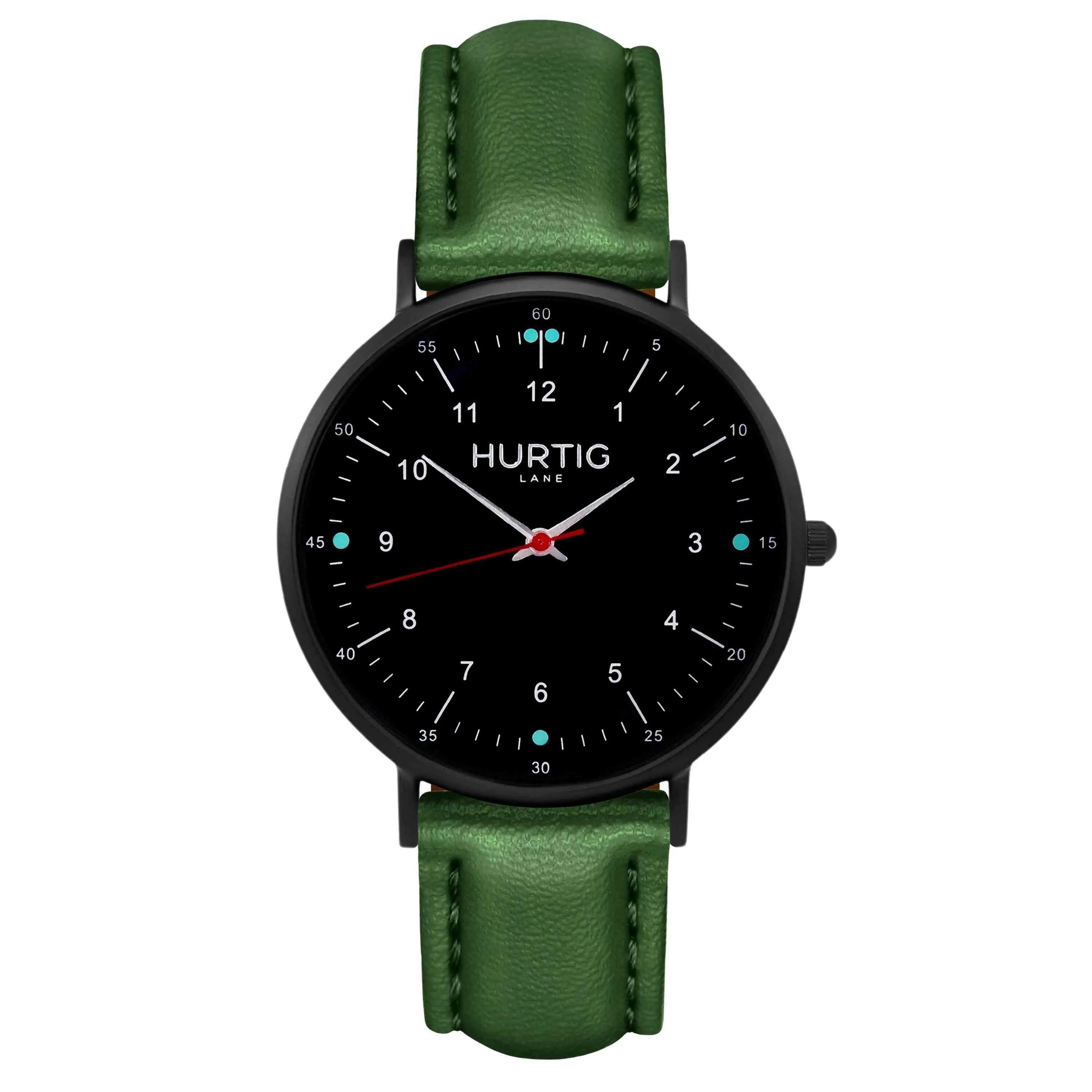 Moderno Vegan Leather Watch All Black & Black