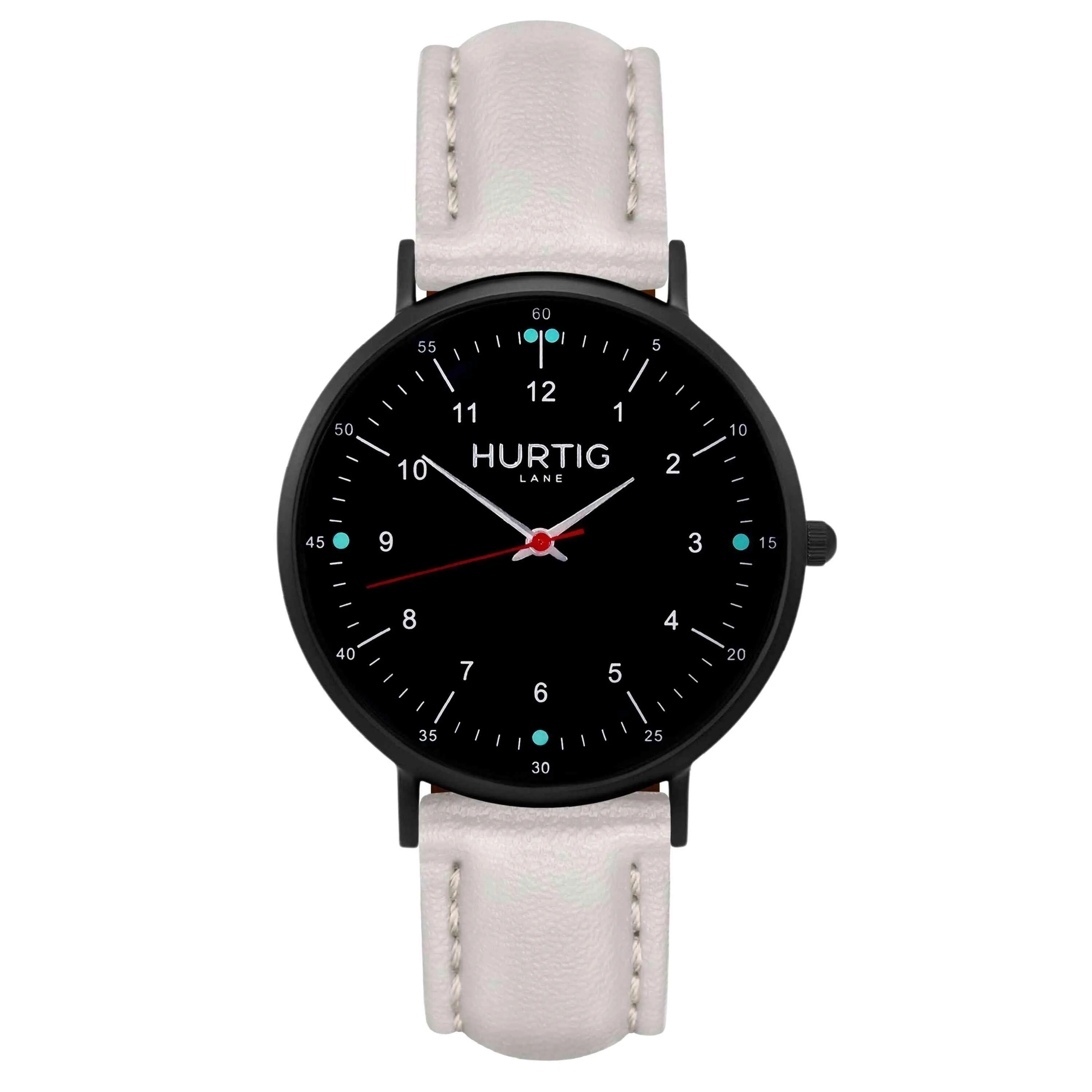 Moderno Vegan Leather Watch All Black & Black
