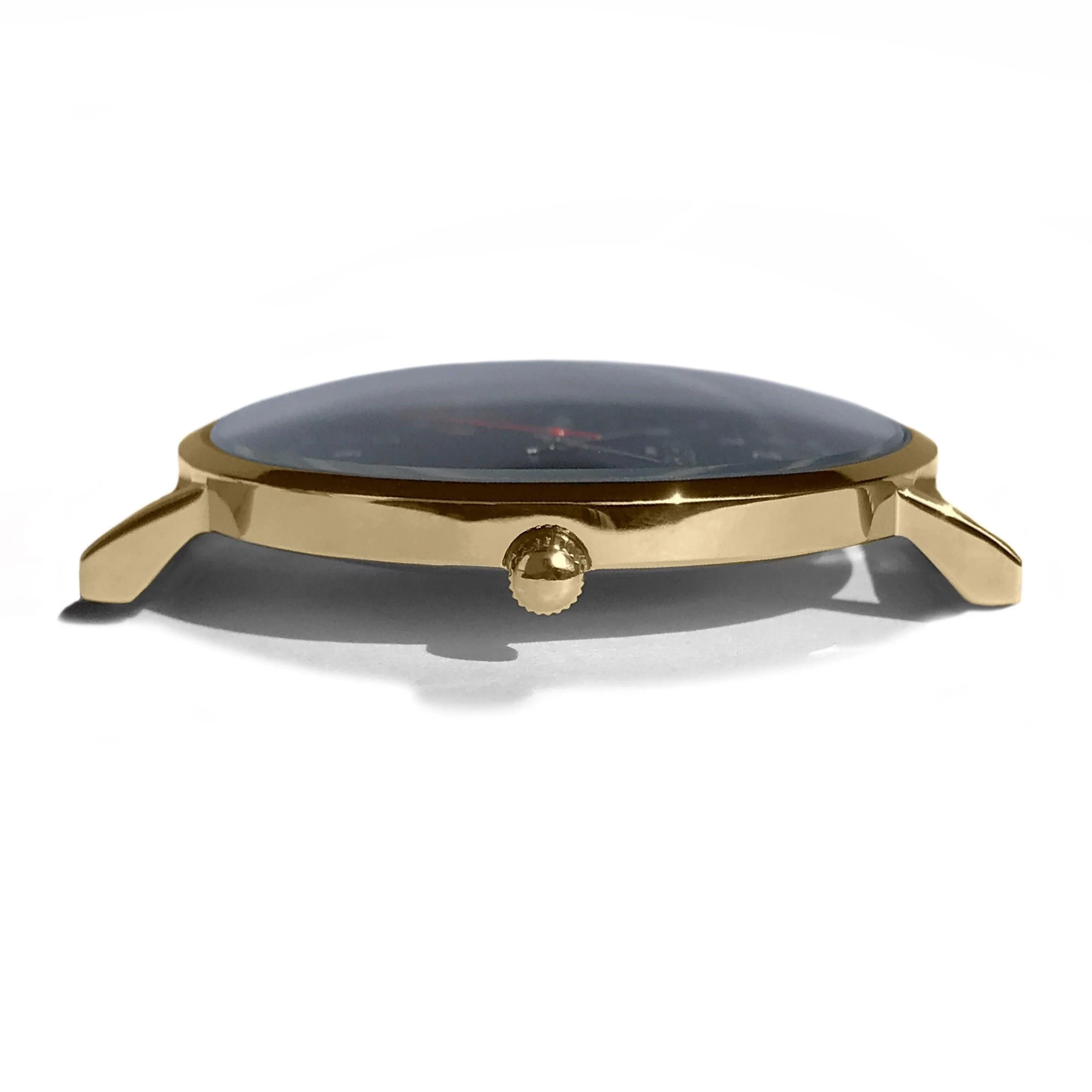 Moderno Vegan Suede Watch Gold, Black & Berry