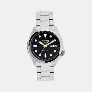 New 5 Sports Men's Black Analog Stainless Steel Automatic Watch SRPE57K1