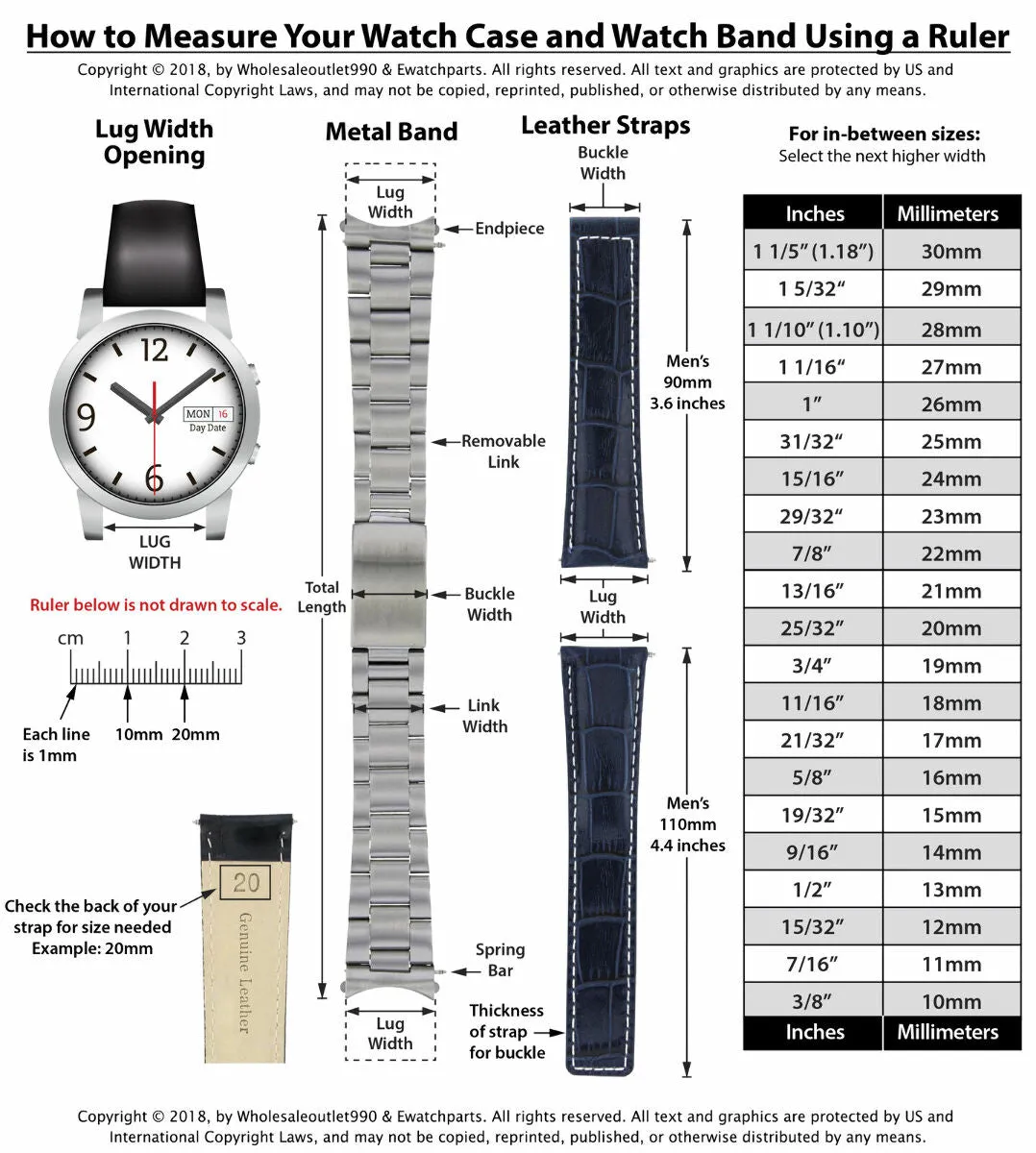 OYSTER WATCH BAND BRACELET FOR INVICTA RUSSIAN PRO DIVER AUTOMATIC SHINY/M 20MM