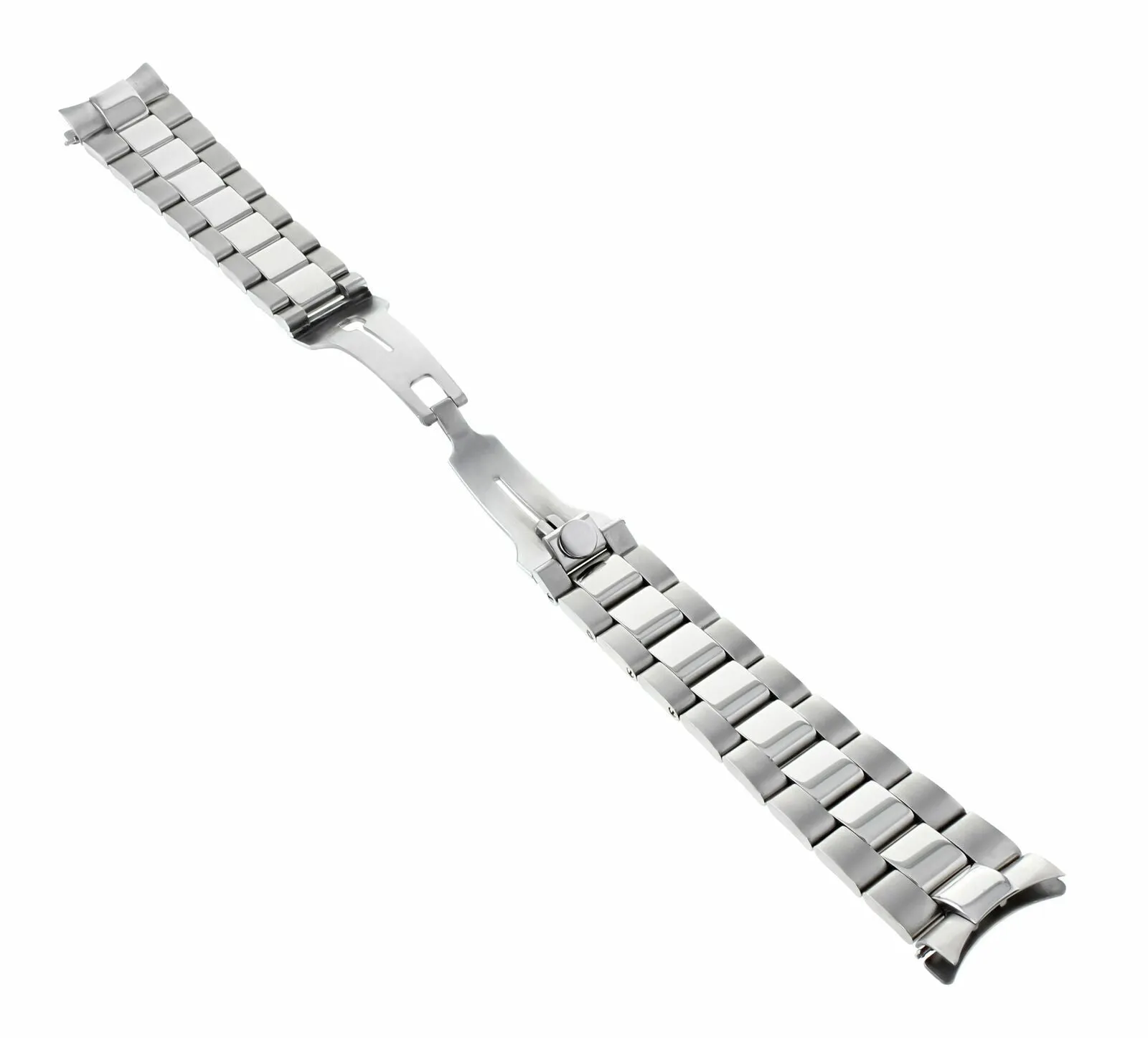 OYSTER WATCH BAND STAINLESS STEEL NEW STYLE FOR ROLEX  HIDDEN CLASP SHINY/CENTRR
