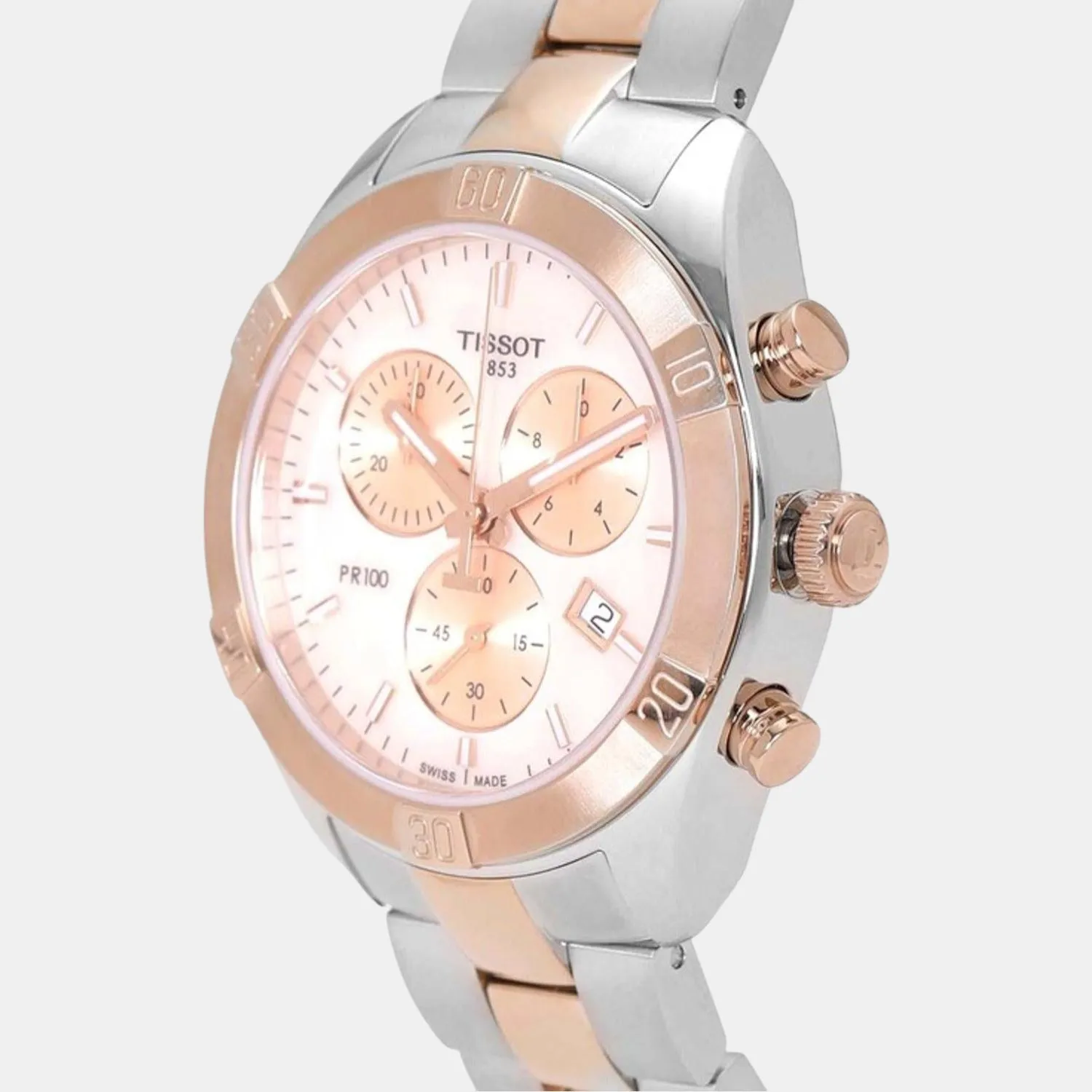 PR 100 Chronograph Men Analog Stainless Steel Watch T1019172215100