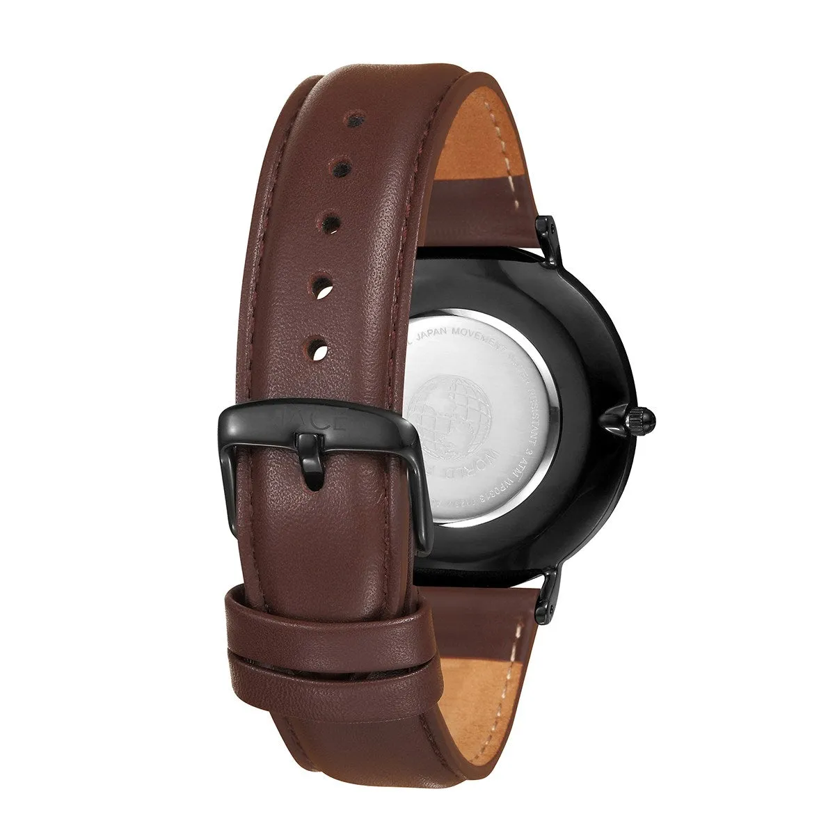 "COPENHAGEN" MEN`S LEATHER BAND WATCH