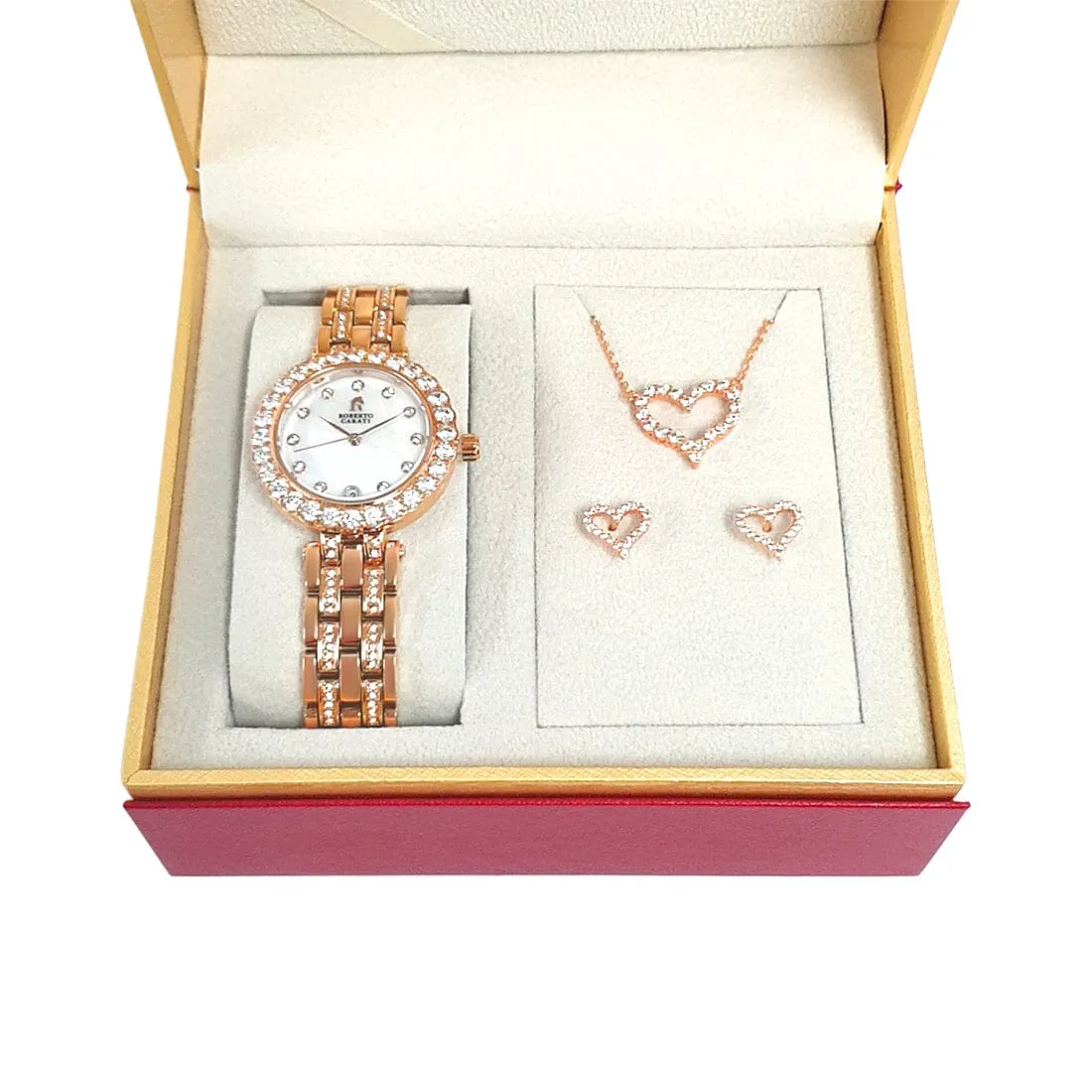Roberto Carati Amore Rose Gold Gift Box Set M1027 BE-V3