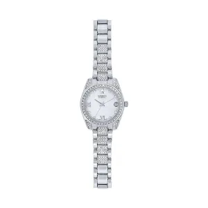 Roberto Carati Luna Silver Crystal Watch M9025 BE3-V1