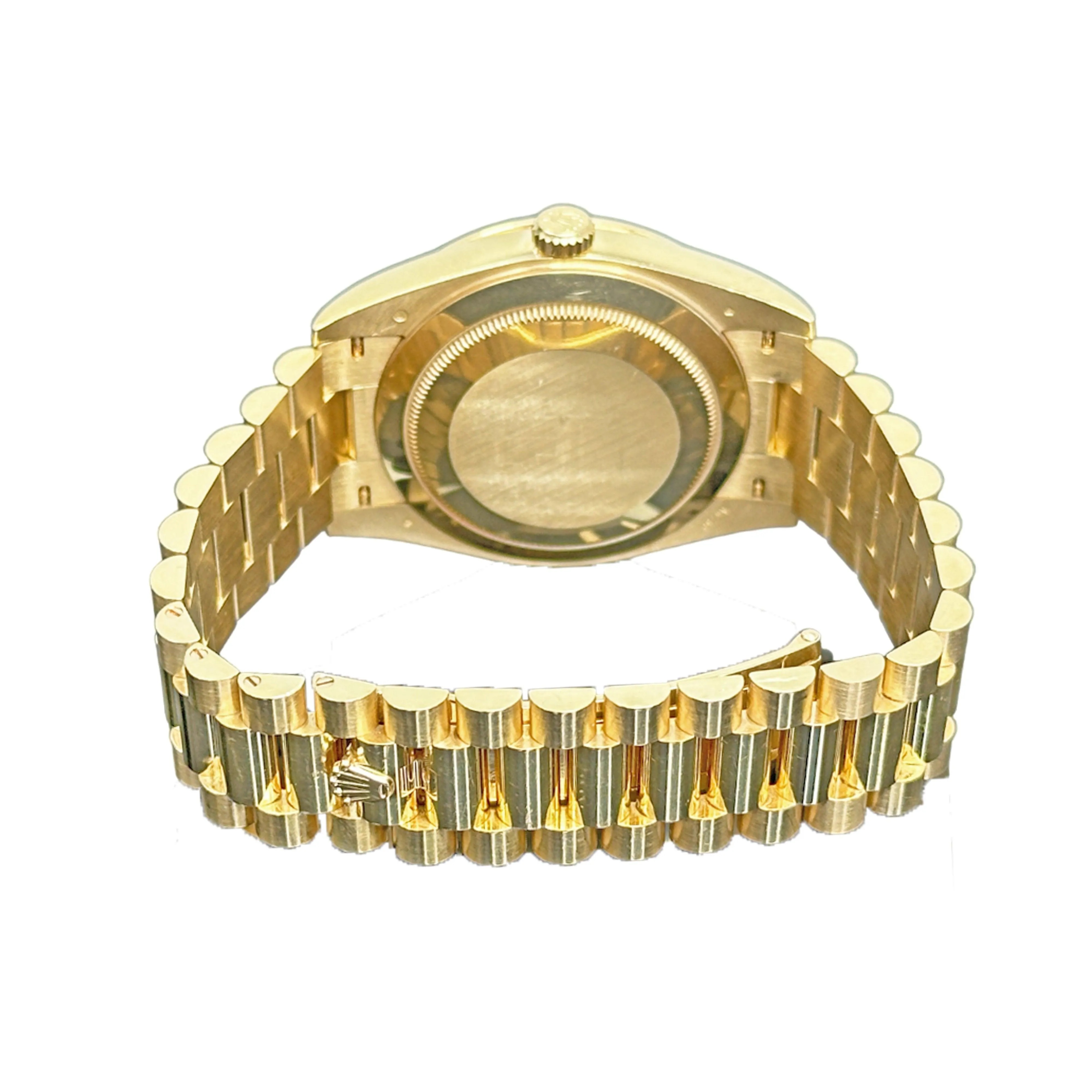 Rolex Day Date 40mm 228348RBR Champagne Baguette Diamond Dial, Worn