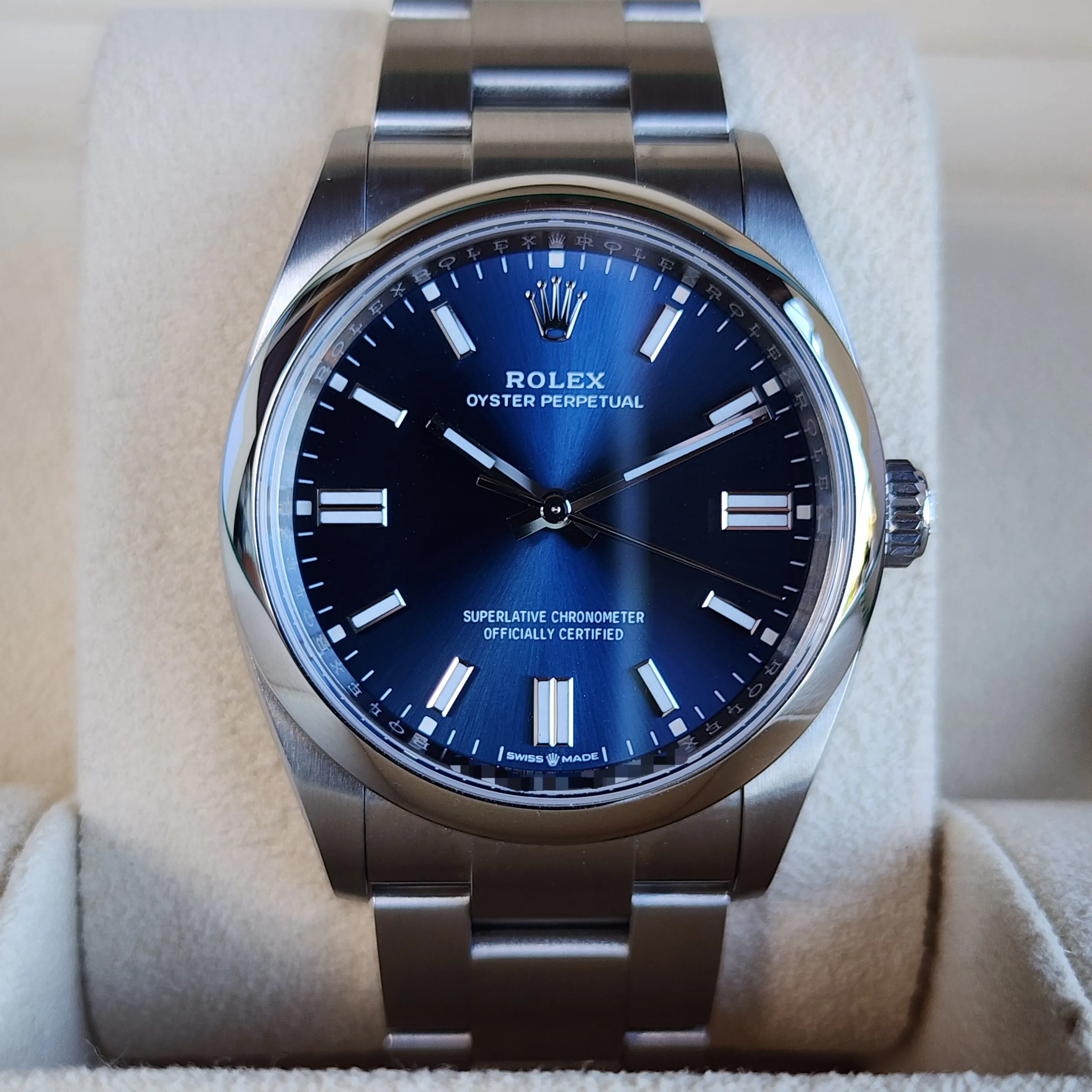 Rolex Oyster Perpetual Blue Dial 36mm