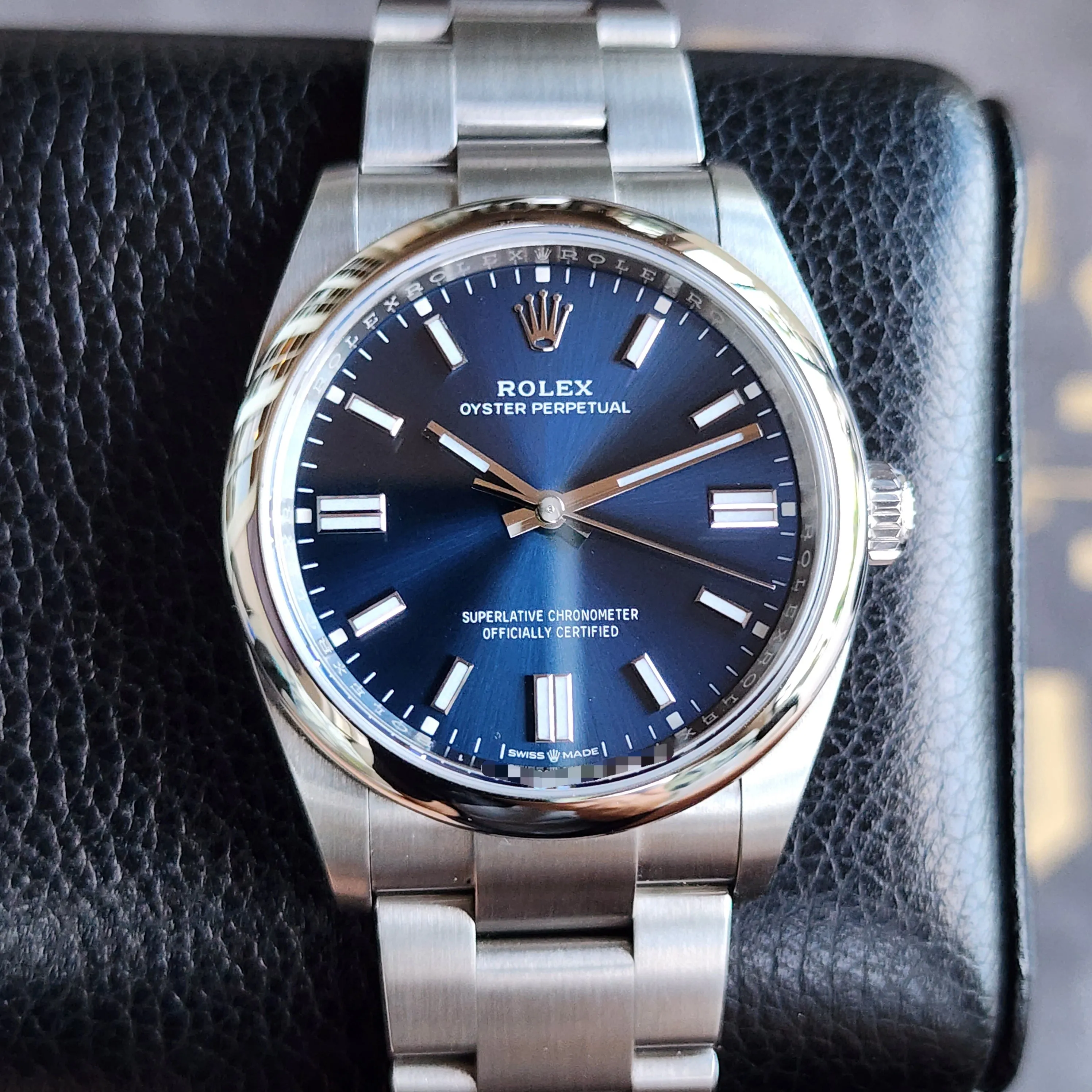 Rolex Oyster Perpetual Blue Dial 36mm