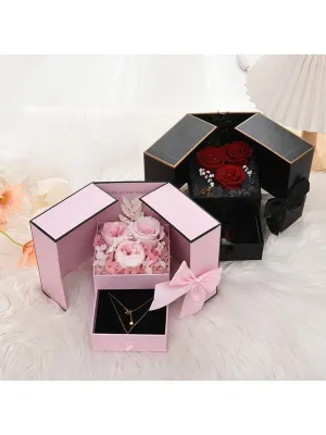 Rose gift box|Rose Pattern Gift Box For Valentine Gift