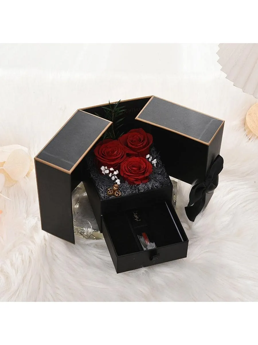 Rose gift box|Rose Pattern Gift Box For Valentine Gift