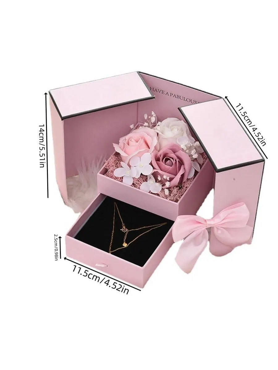 Rose gift box|Rose Pattern Gift Box For Valentine Gift