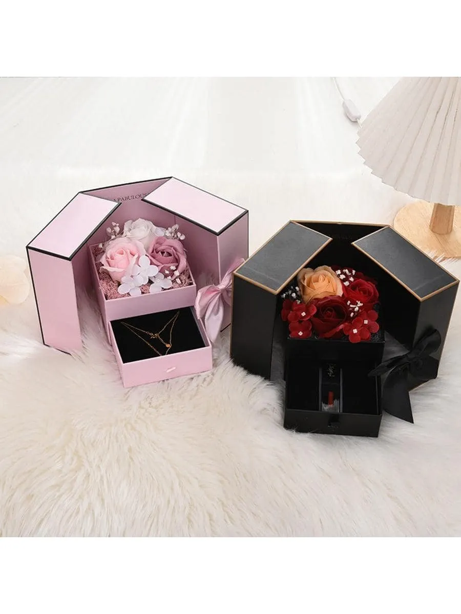 Rose gift box|Rose Pattern Gift Box For Valentine Gift